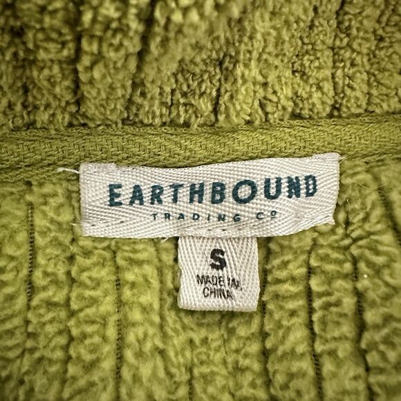 Earthbound Women’s Hoodie Knit Lime Green Size‎ Small Cozycore - Picture 9 of 10